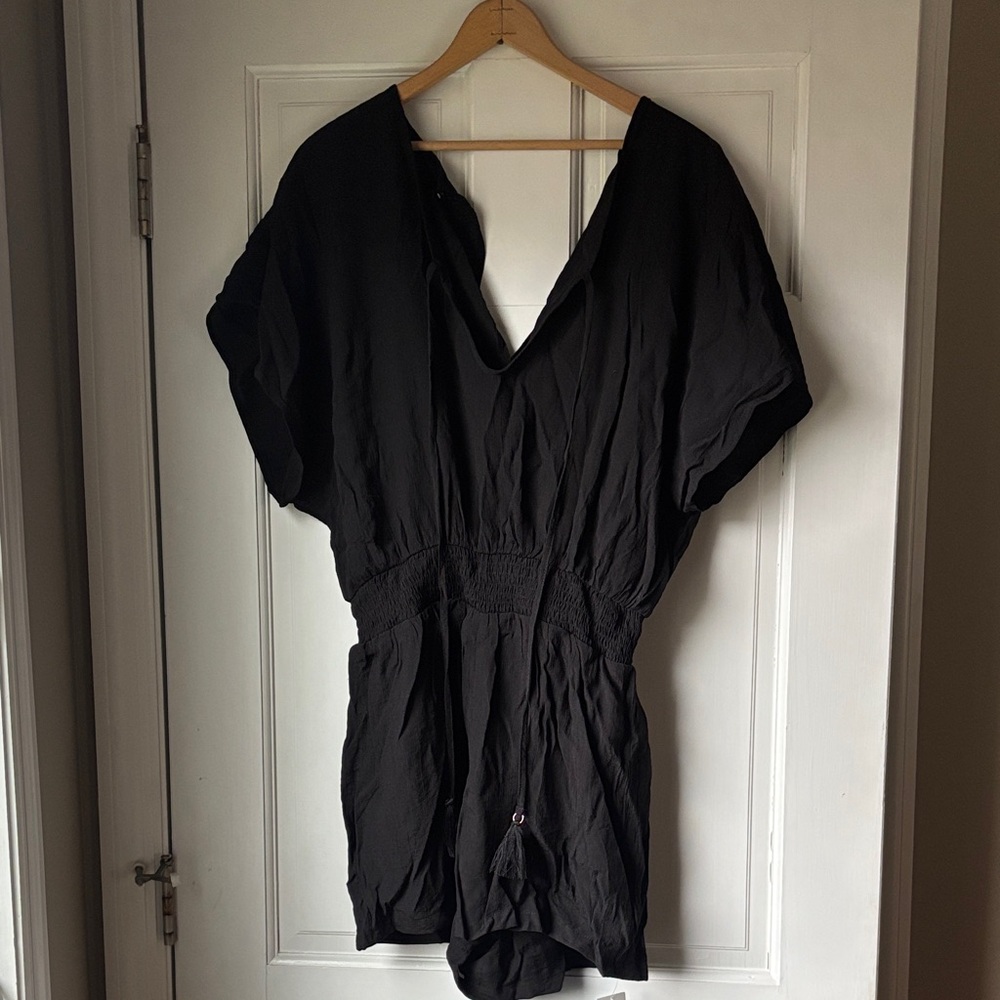 Cupshe Black Swim Romper